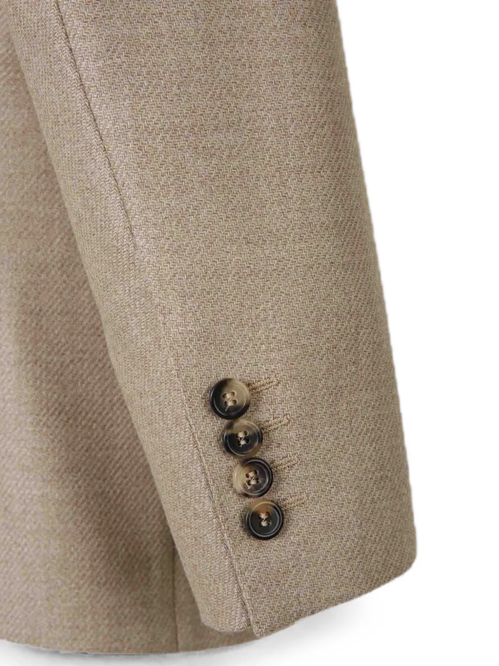 Canali Blazer met enkele rij knopen en gekerfde revers Beige