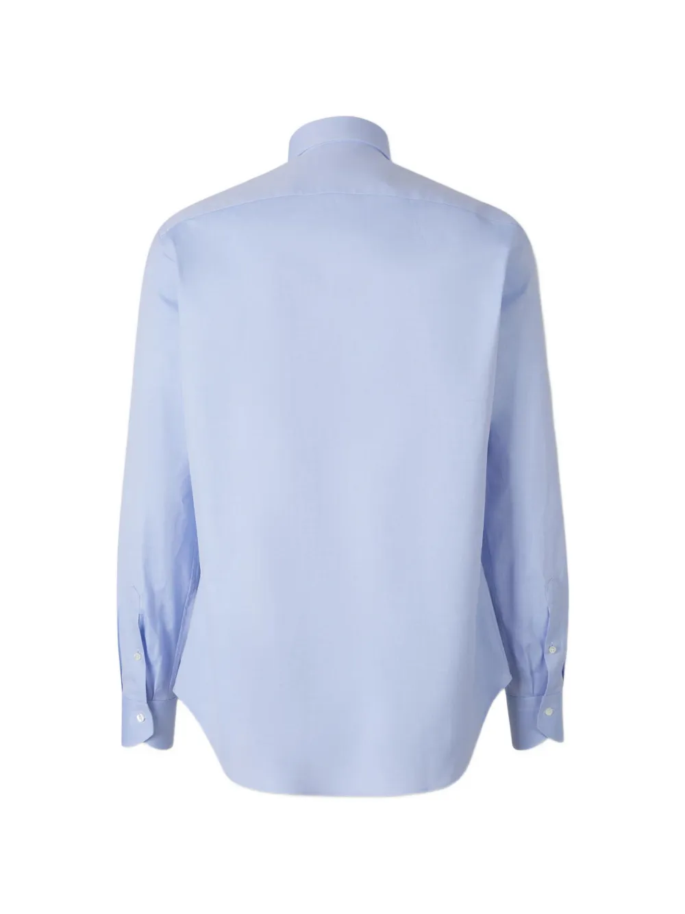 Canali Overhemd met brede kraag Blauw