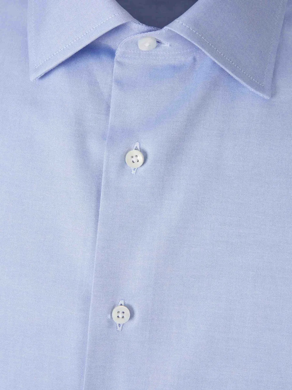 Canali Overhemd met brede kraag Blauw