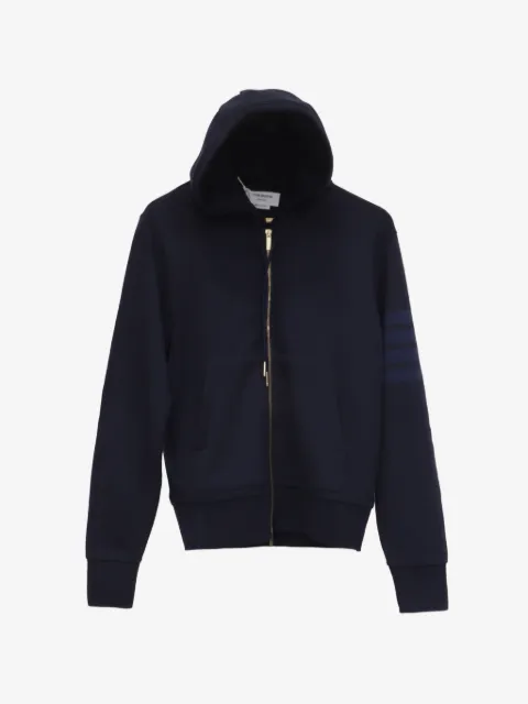 Thom Browne 4-Bar zip-up hoodie