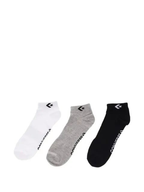 Converse pack de tres pares de calcetines con logo bordado