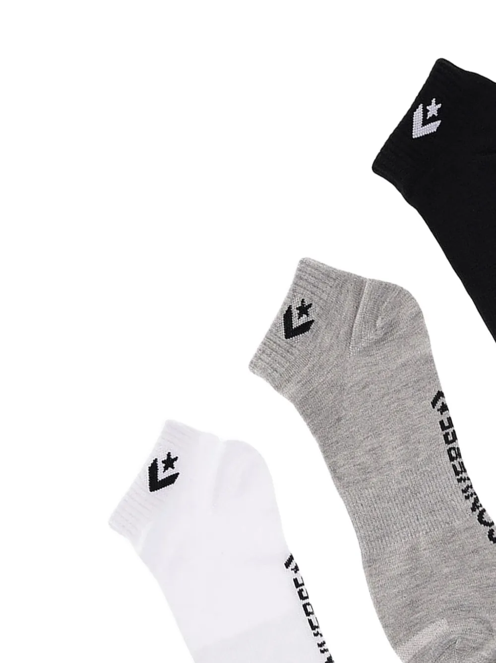 Converse embroidered-logo stretch socks (set of three) Wit