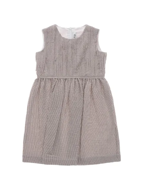 Il Gufo hairline striped sleeveless dress
