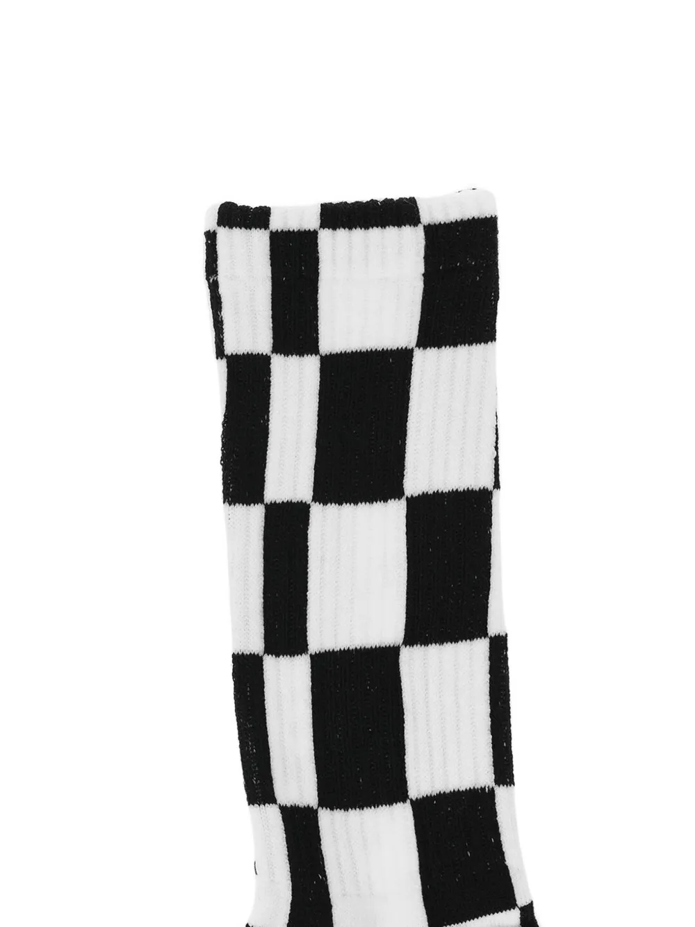 Converse checkerboard logo-knit socks (set of two) Wit