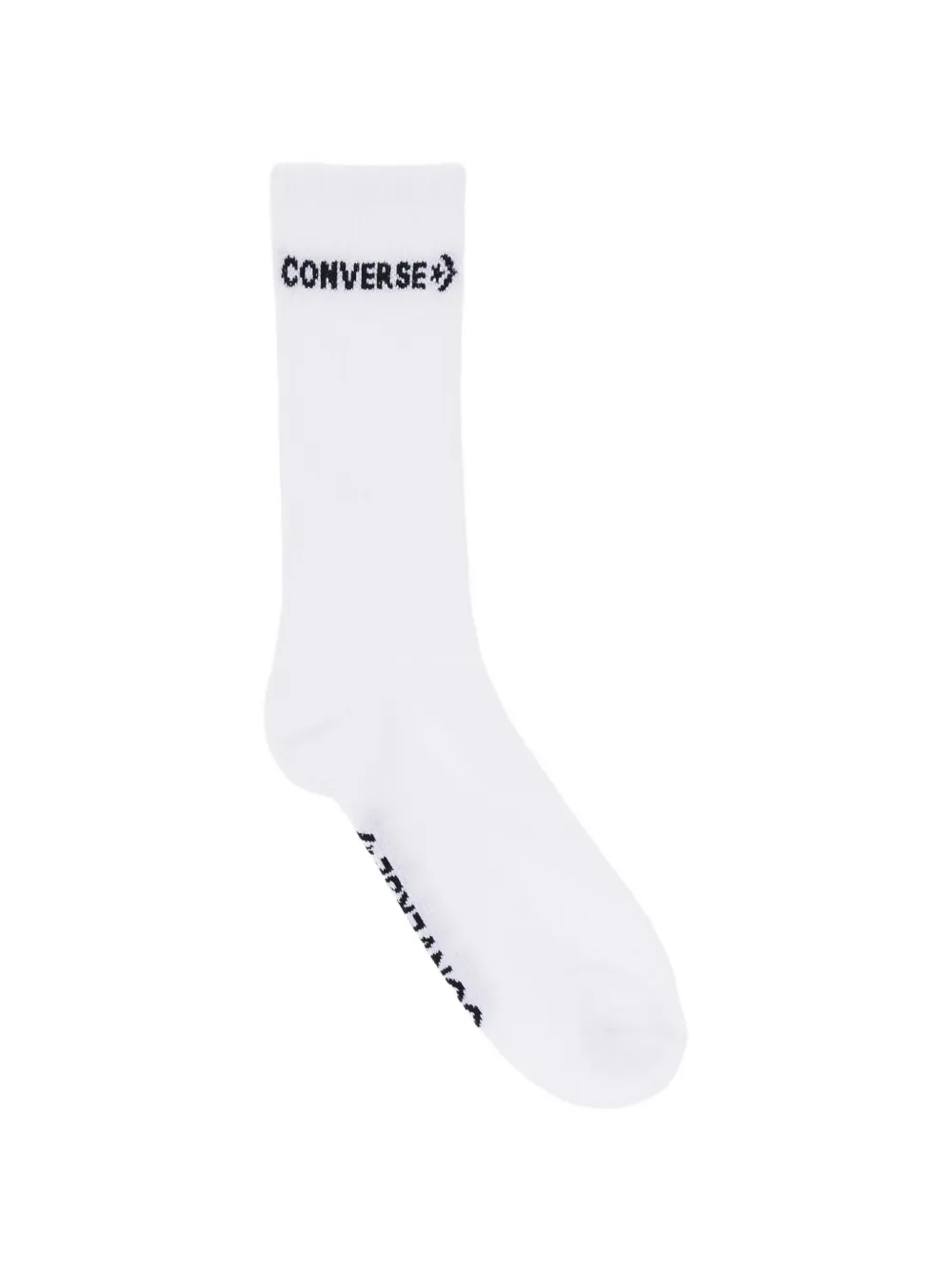 Converse checkerboard logo-knit socks (set of two) Wit
