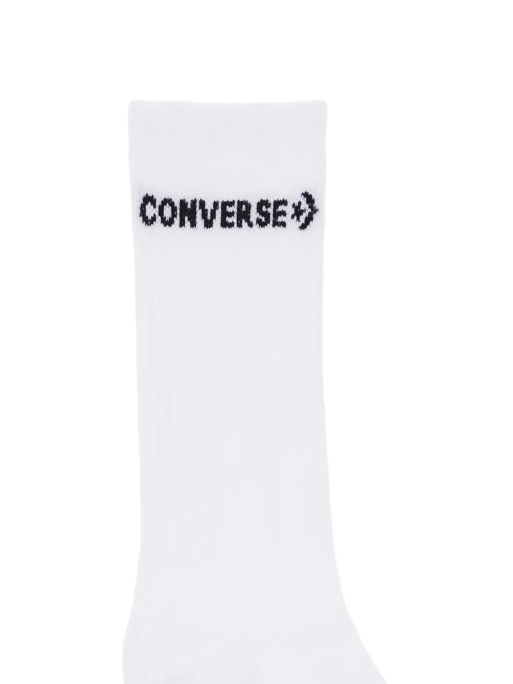 Converse checkerboard logo-knit socks (set of two) Wit