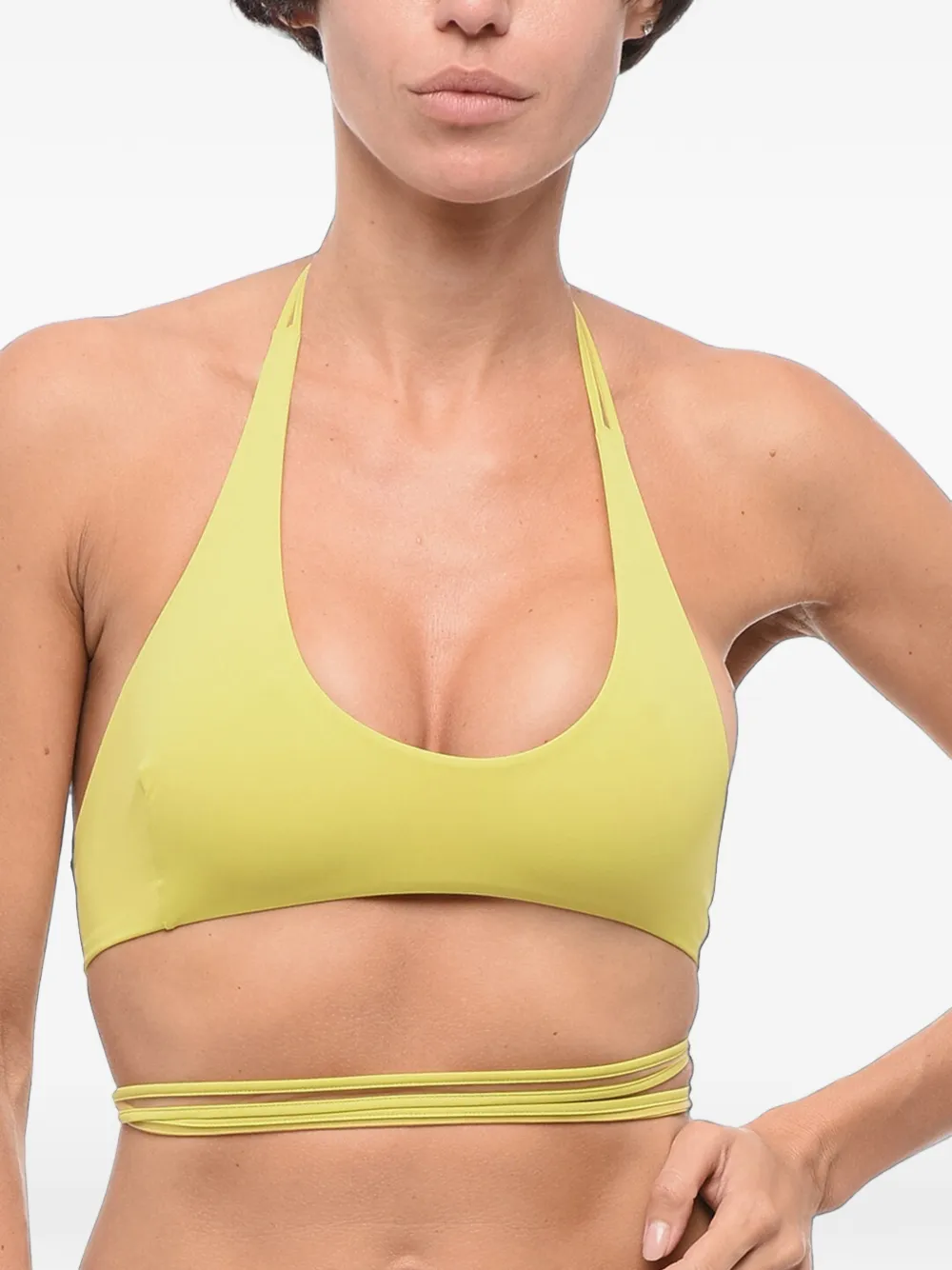 EXILIA Giunco wrap bikini top