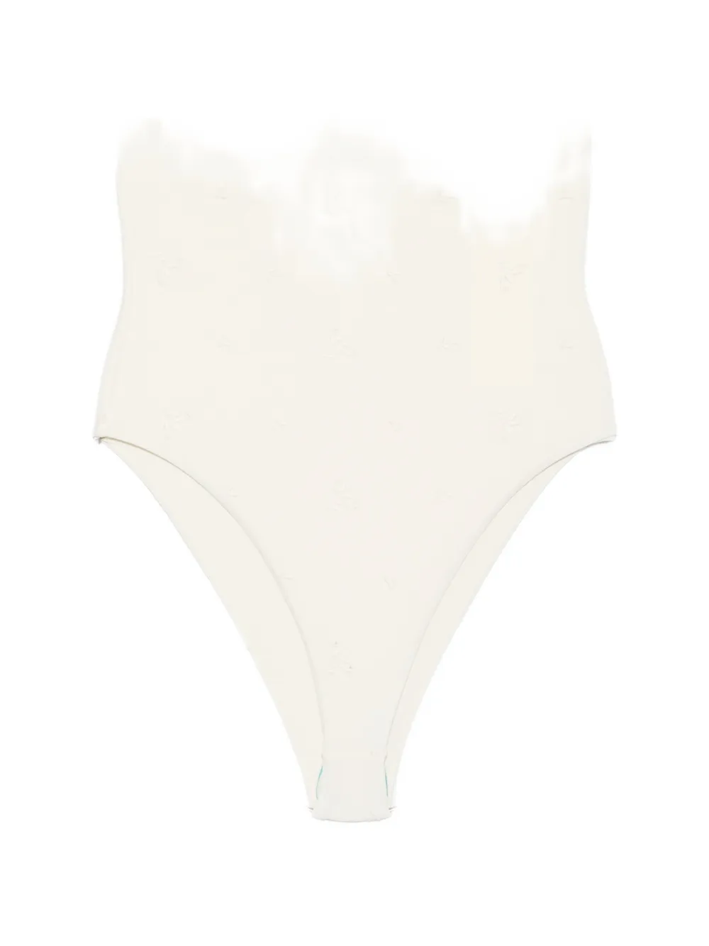 Magda Butrym embroidered underwired swimsuit - Nude
