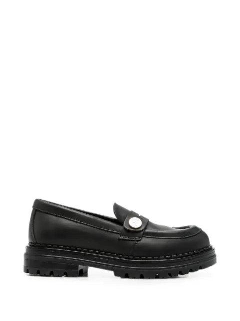 Elisabetta Franchi La Mia Bambina logo-plaque chunky-sole loafers