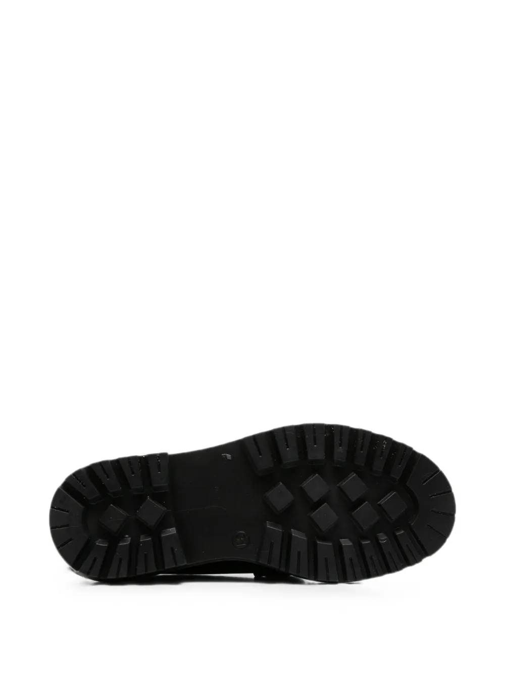 Elisabetta Franchi La Mia Bambina logo-plaque chunky-sole loafers Zwart