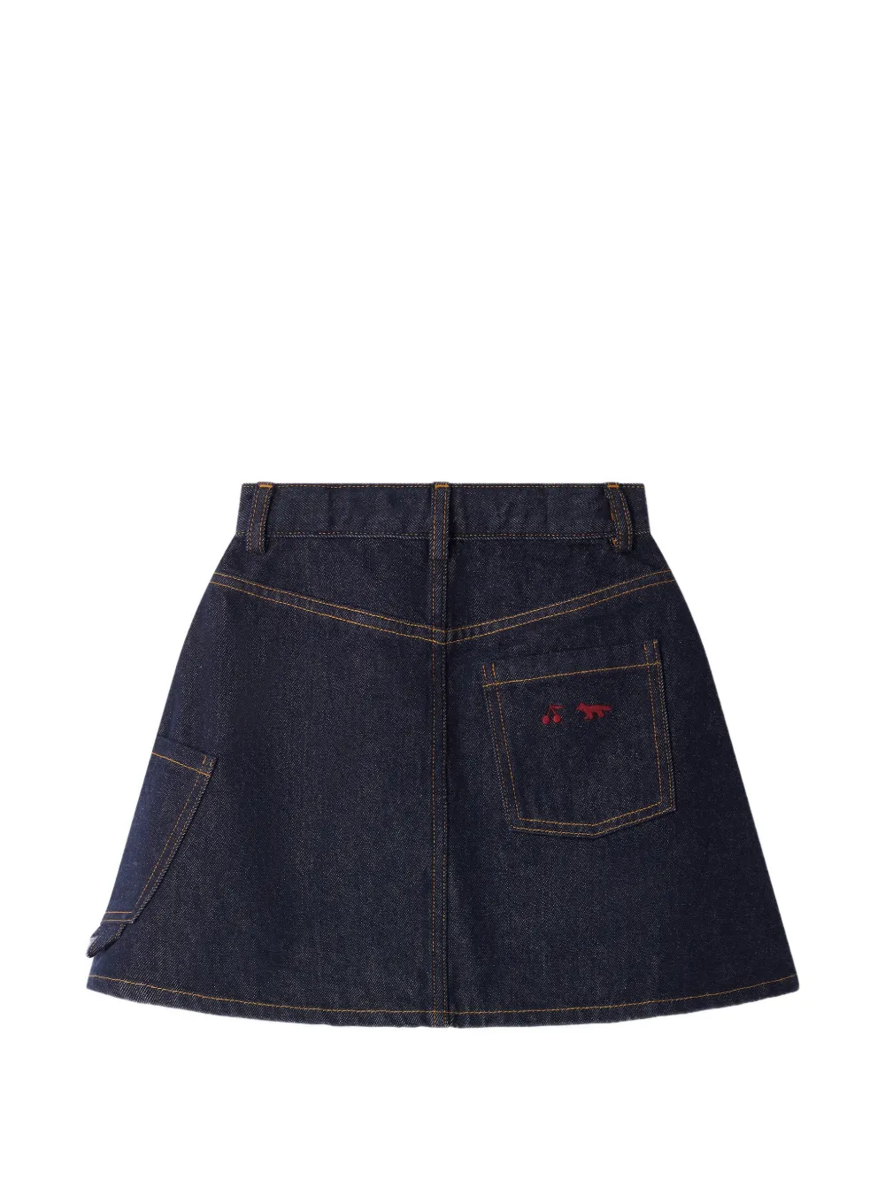 Bonpoint Mini-rok met A-lijn Blauw