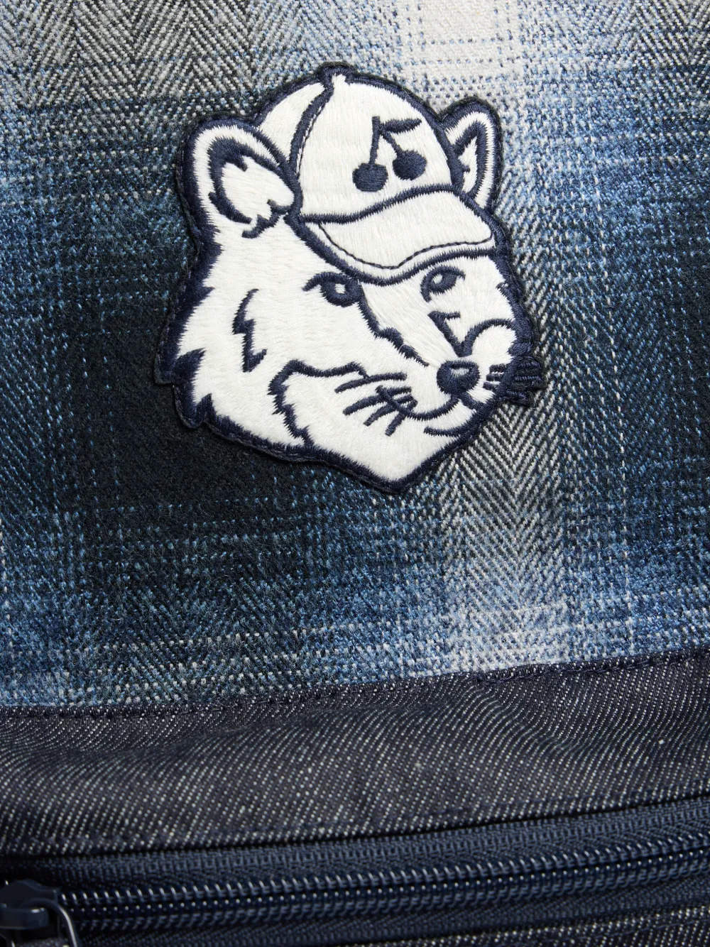 Bonpoint x Maison Kitsuné Gania rugzak met vossenpatch Blauw