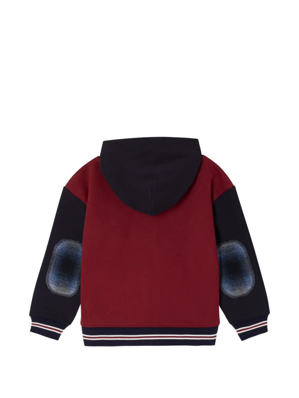 Bonpoint x Maison Kitsuné Matvey hoodie met logopatch en rits Rood