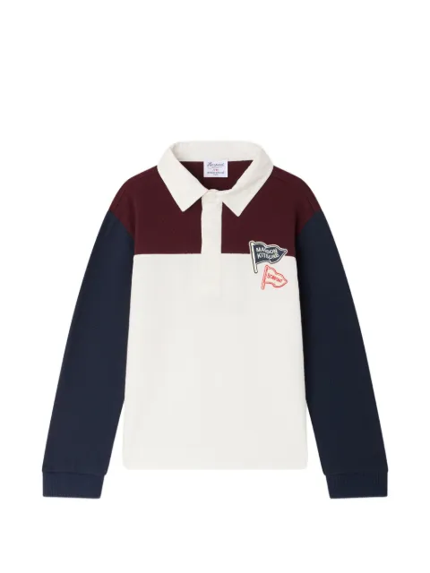 Bonpoint x Maison Kitsuné colour-block polo shirt