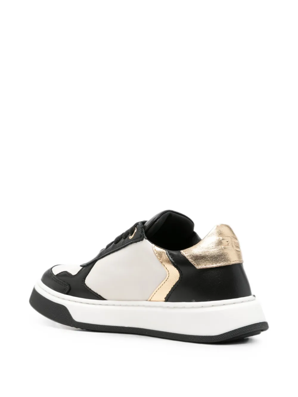 Elisabetta Franchi La Mia Bambina logo-plaque panelled sneakers Zwart