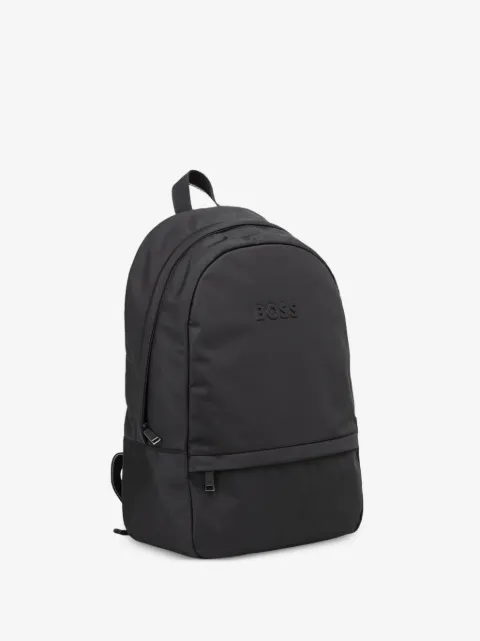 BOSS logo-detail zip-fastening backpack