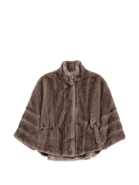 VALENTINI 1972 high-neck drawstring-waist jacket
