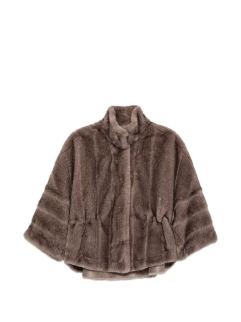 VALENTINI 1972 high-neck drawstring-waist jacket