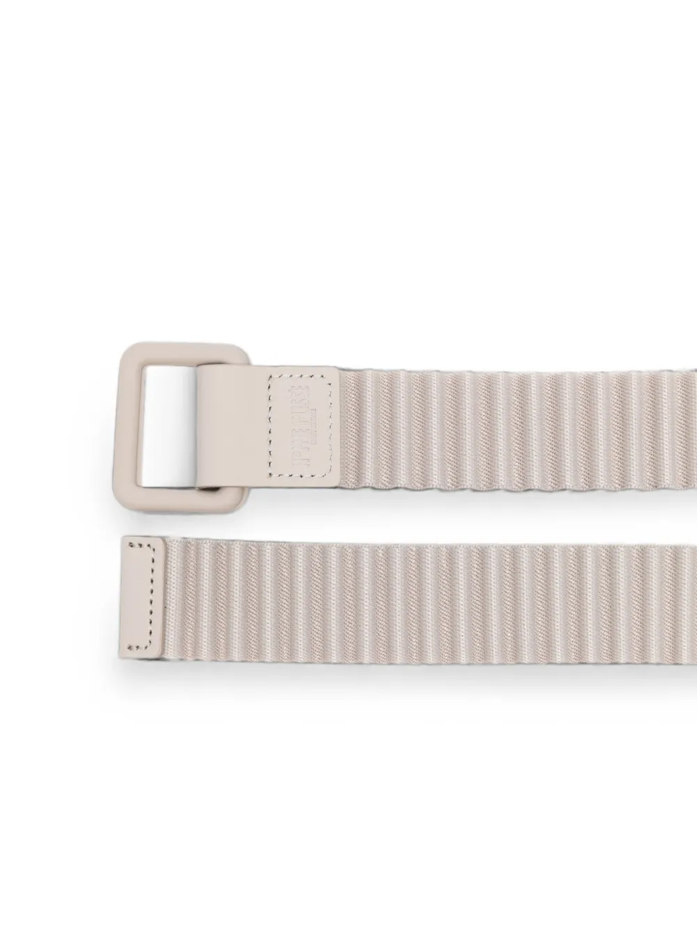 Homme Plissé Issey Miyake Geplooide riem met vierkante gesp Beige
