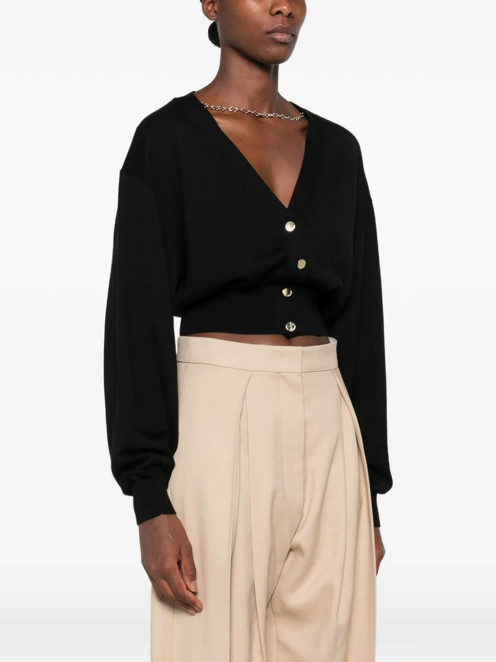 Sportmax button-up cardigan Zwart