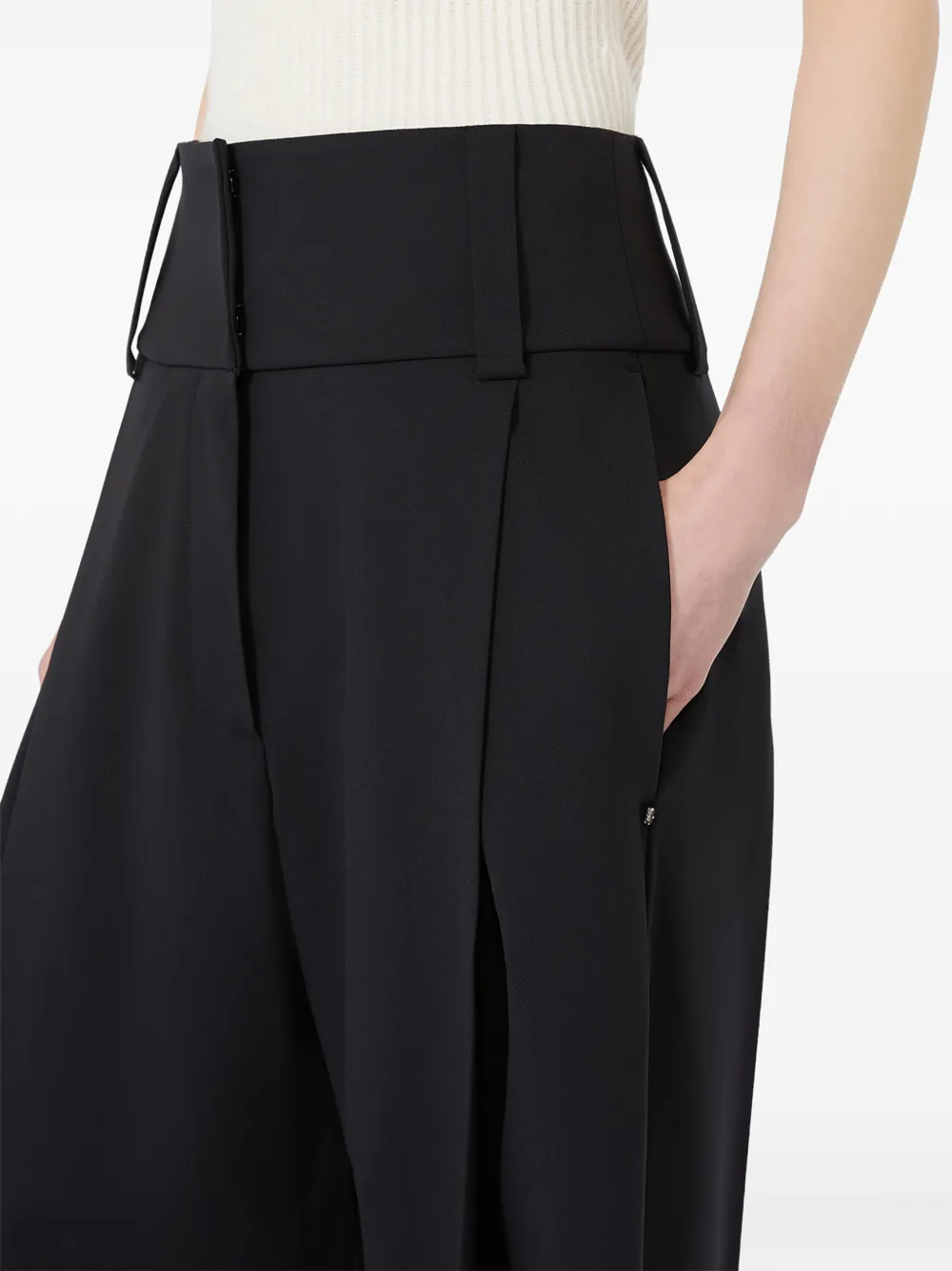 Sportmax Girino plooibroek Zwart
