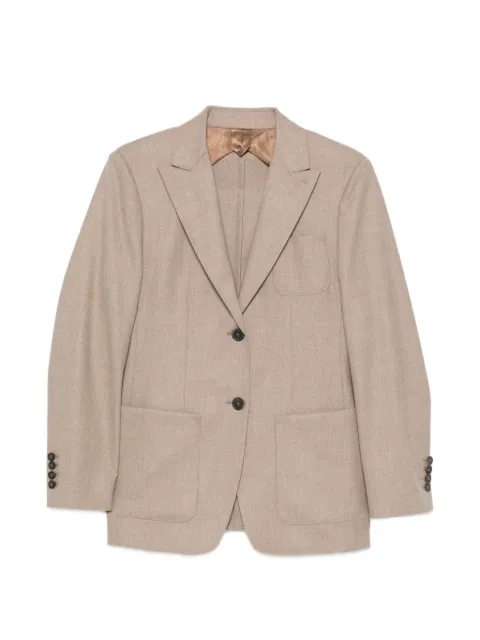 Max Mara blazer con solapa de muesca y botones