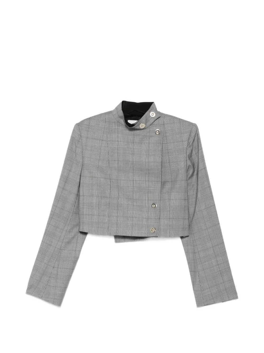 Sportmax Prince of Wales check cropped jacket