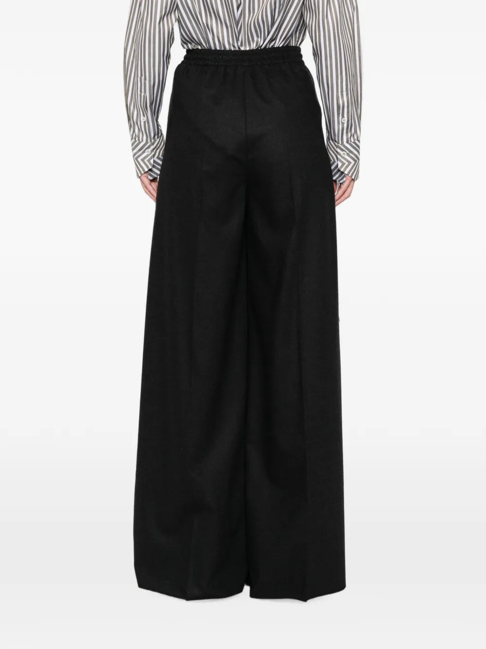 Max Mara Broek met trekkoordtaille Grijs
