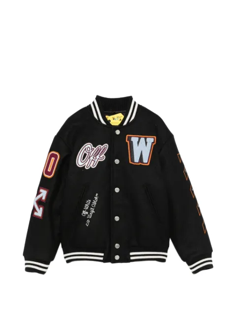 Off-White Kids veste teddy à patch logo