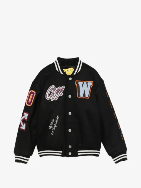Off-White Kids varsity-jakke med logomærke
