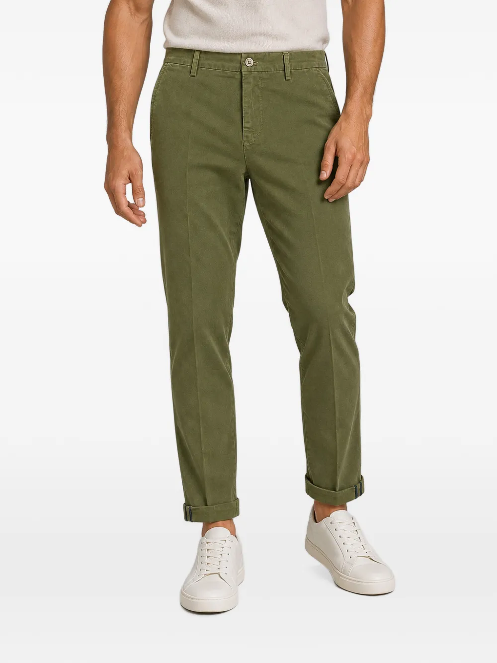 Mason's Torino straight cargobroek Groen