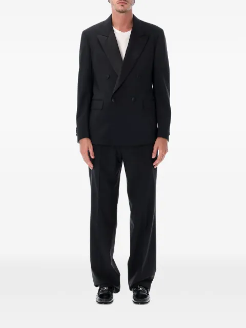 Lardini double-breasted peak-lapel suit