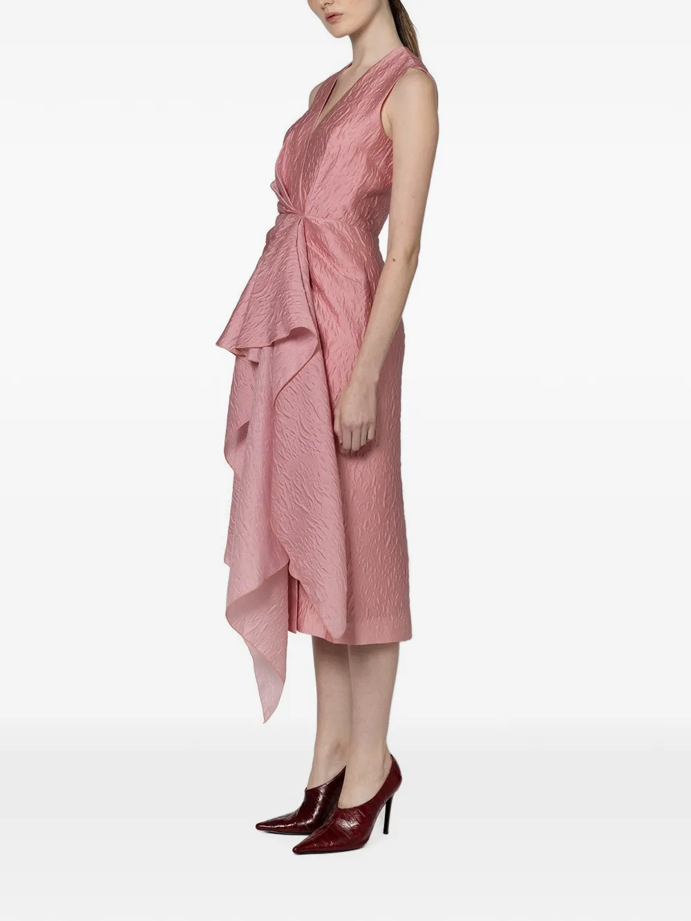 Roksanda Esra Asymmetric Dress in Pink, view 3