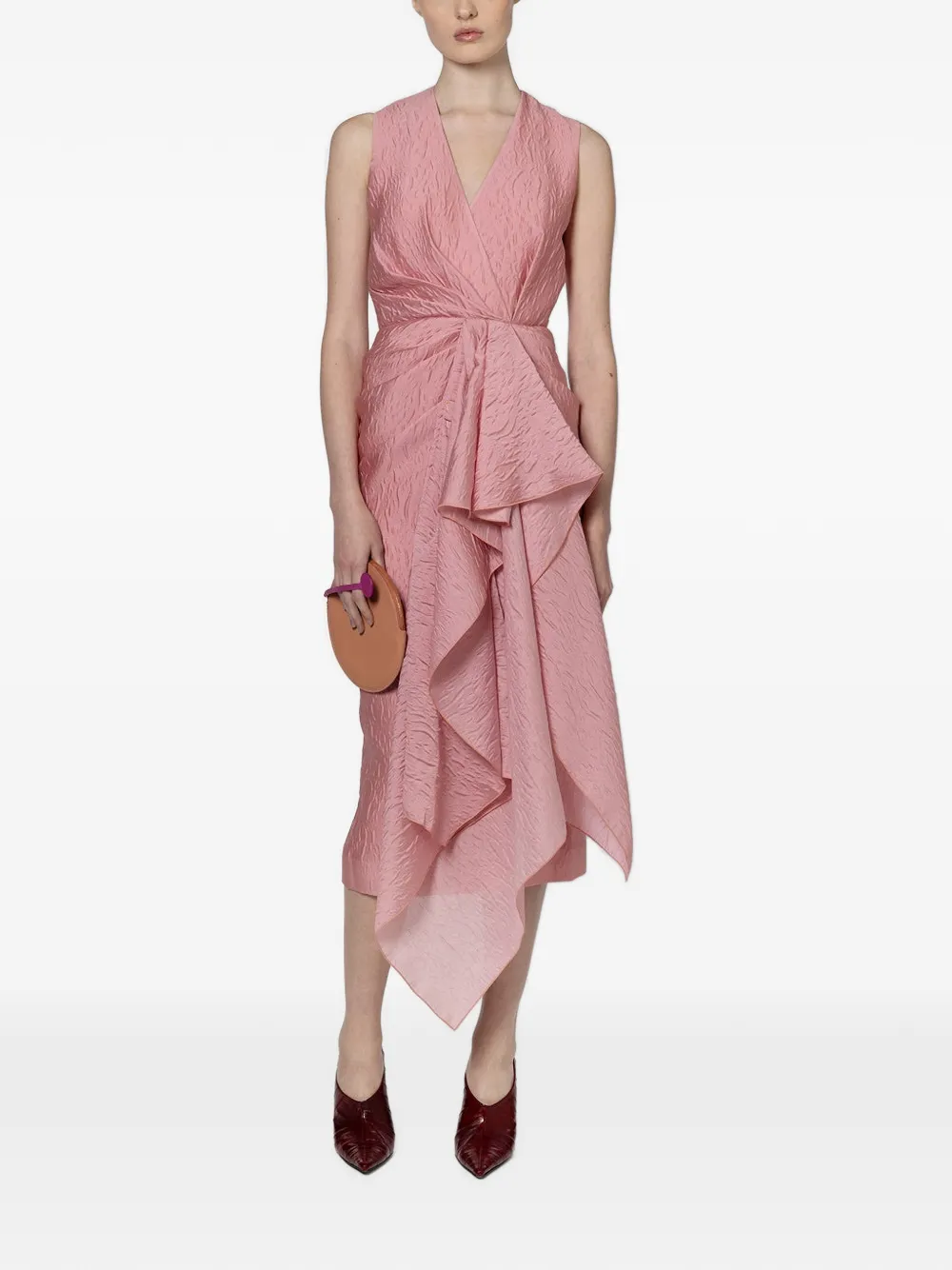 Roksanda Esra Asymmetric Dress in Pink, view 2