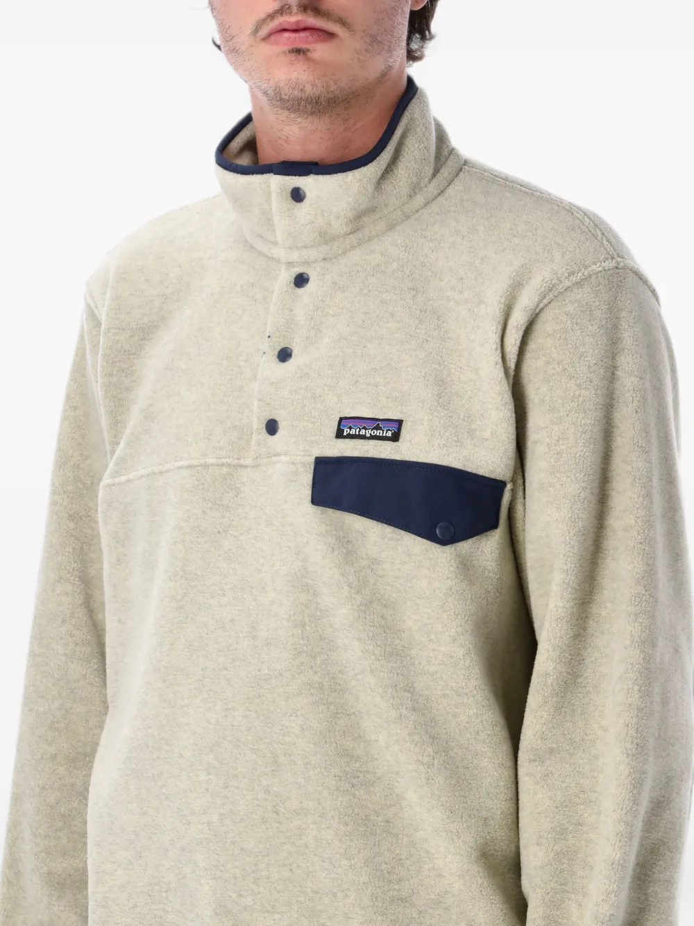 Patagonia Snap-T fleece trui Beige