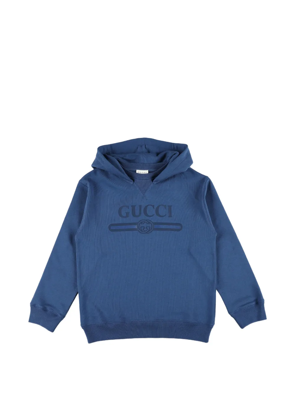 Gucci Kids logo-print hoodie - Blau