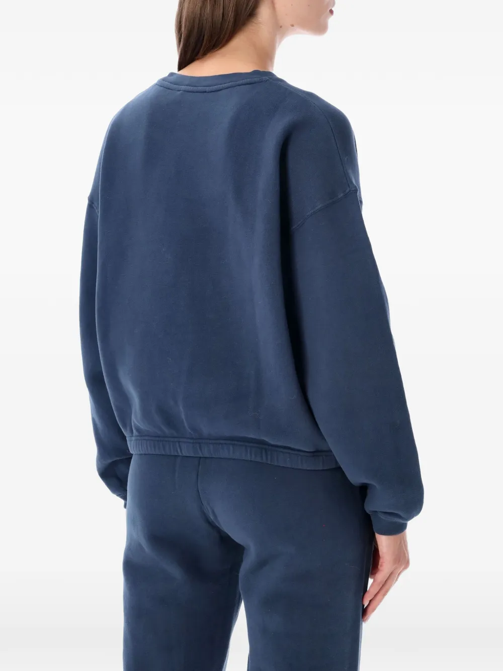 American Vintage Izubird sweater met logo-print Blauw