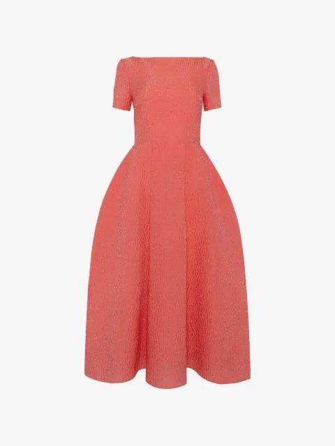 Roksanda Vaela textured-finish midi dress