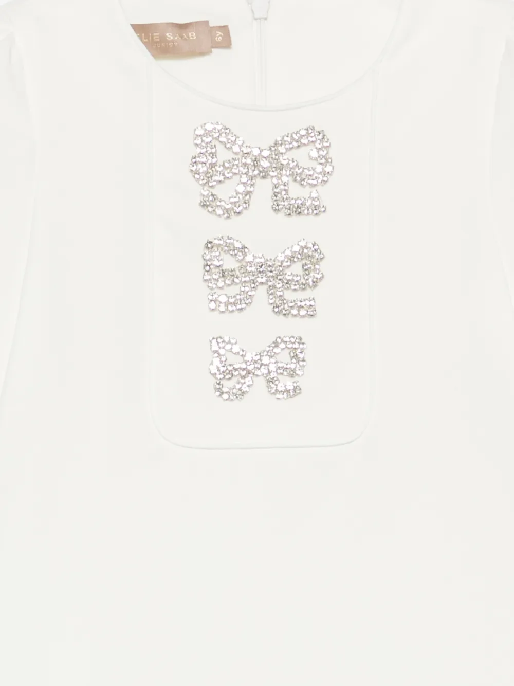 ELIE SAAB JUNIOR Jurk verfraaid met kristal Wit