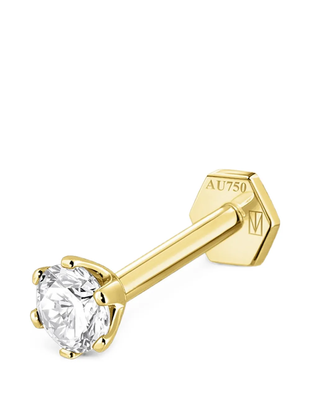 SABOTEUR Orecchino stile piercing Solitaire - Oro