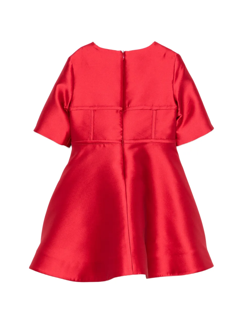 ELIE SAAB JUNIOR Jurk met satijnen afwerking en vlakken Rood