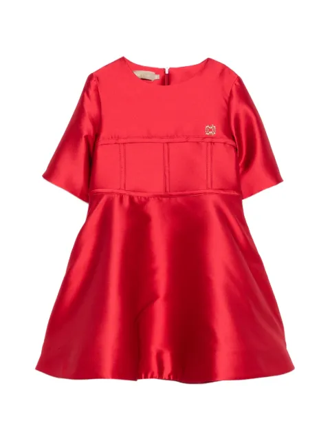 ELIE SAAB JUNIOR satin-finish panelled dress