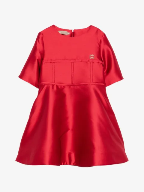 ELIE SAAB JUNIOR satin-finish panelled dress