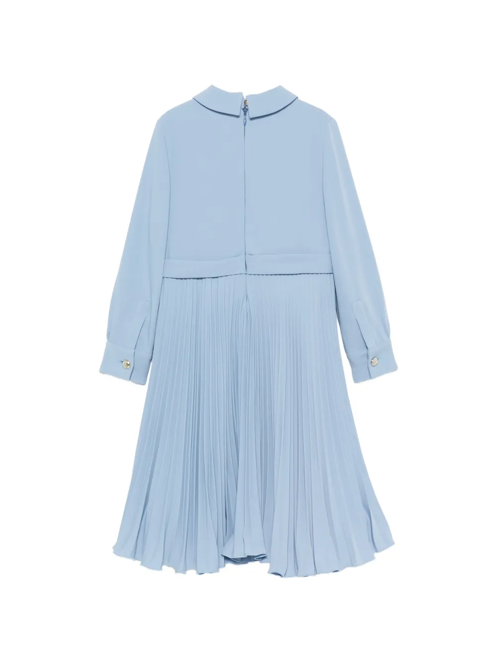 ELIE SAAB JUNIOR Geplooide jurk met ruches Blauw