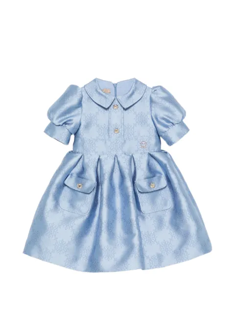 ELIE SAAB JUNIOR jacquard-woven pleated dress