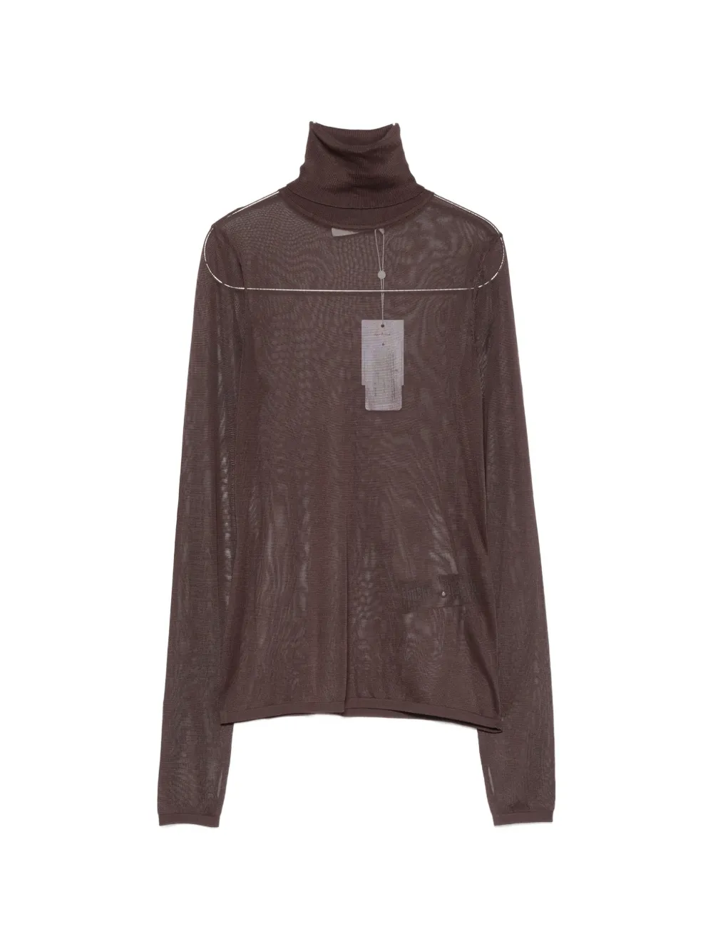 ZIMMERMANN fine-knit high-neck sweater - Braun