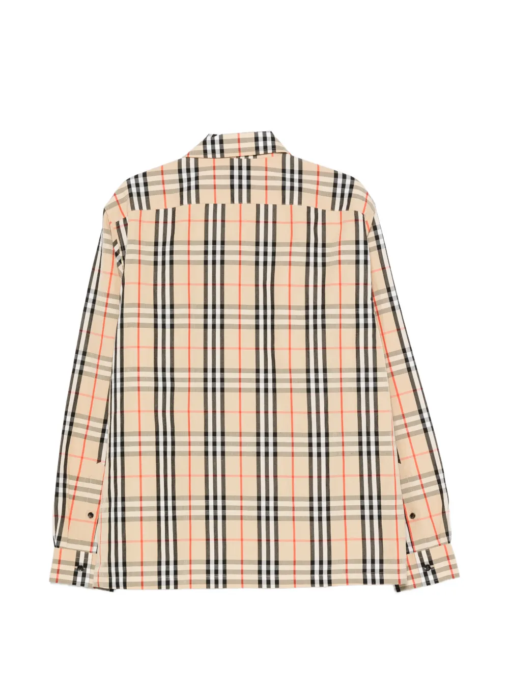 Burberry Geruit shirtjack met ritssluiting Beige