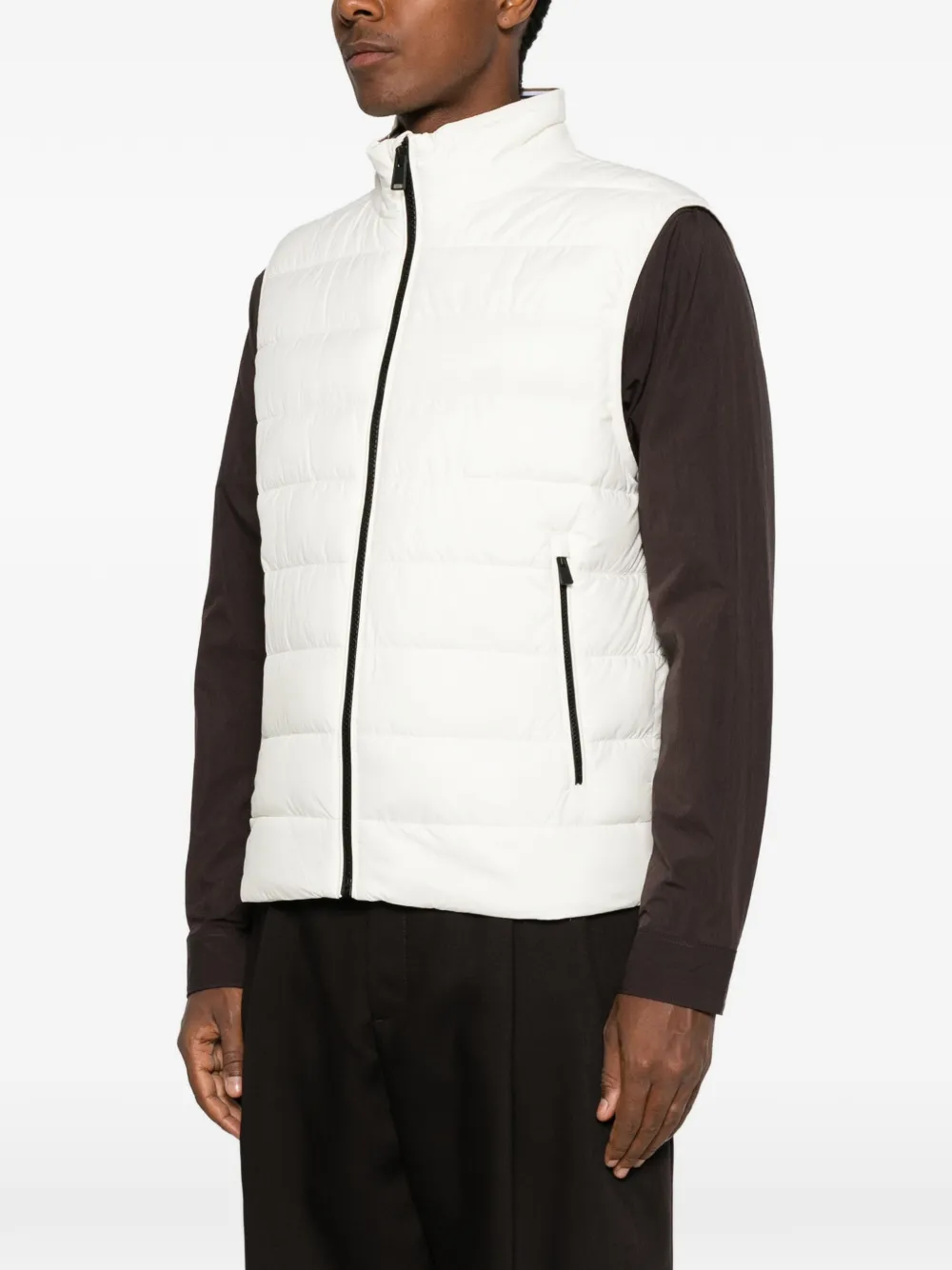 BOSS Gewatteerde bodywarmer Wit
