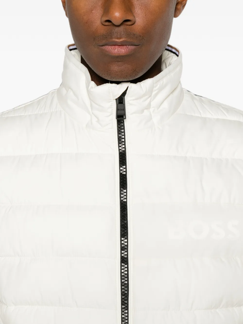 BOSS Gewatteerde bodywarmer Wit