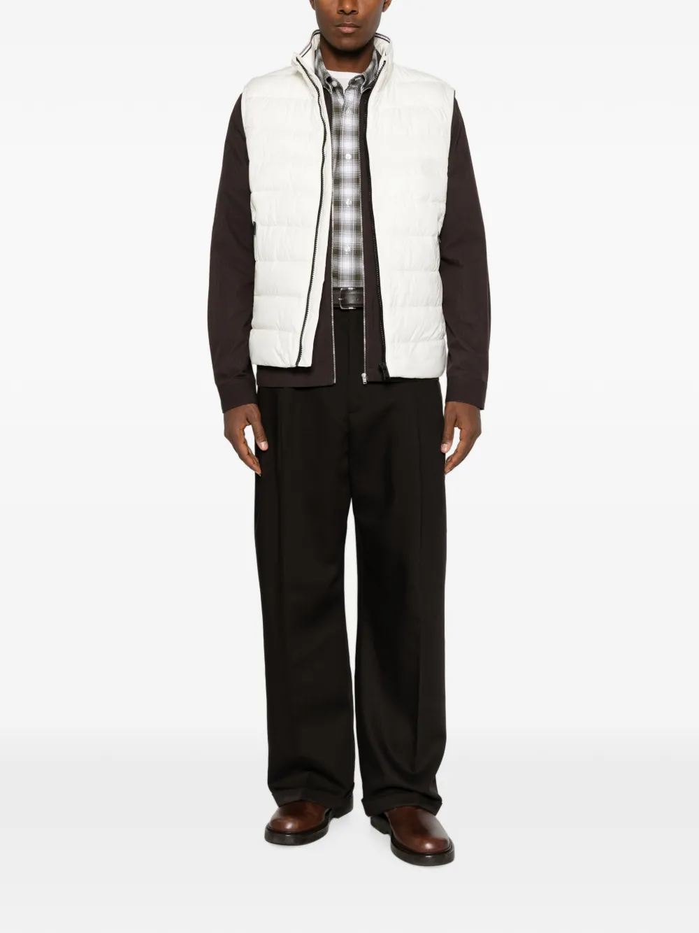 BOSS Gewatteerde bodywarmer Wit